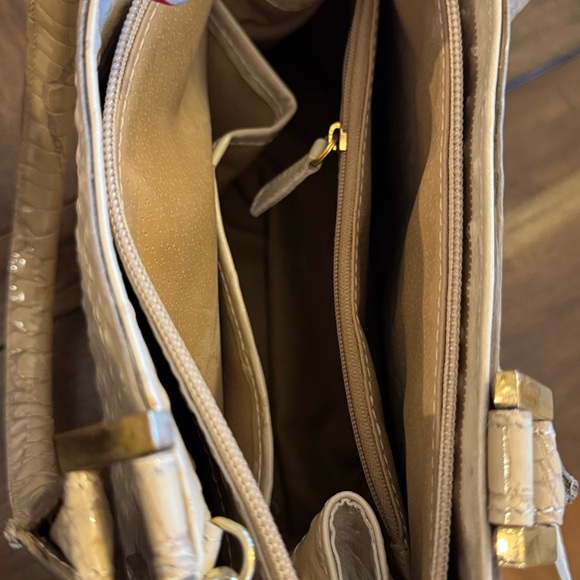 Rare Fontanelli Italian leather bag cream color new - Picture 3 of 4